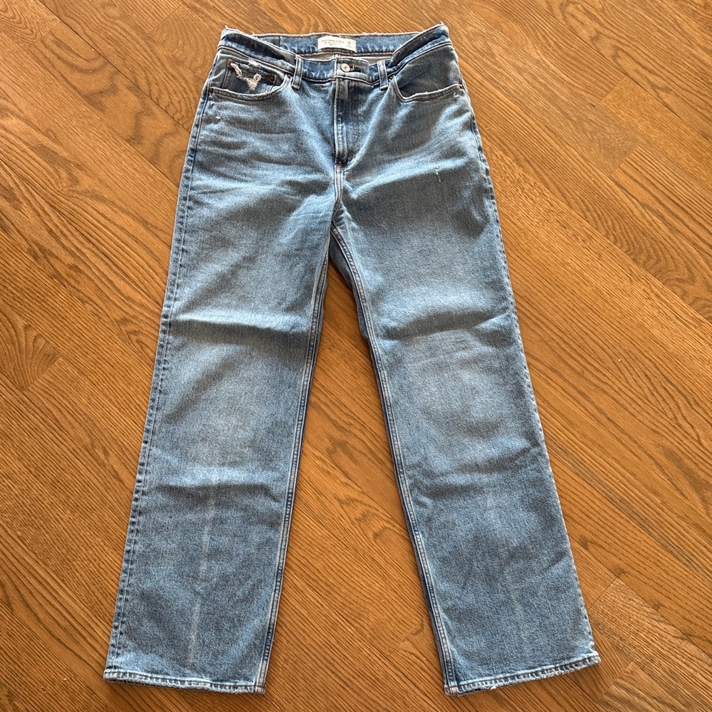 Abercrombie & Fitch Classic Blue Denim Jeans High Rise Size 8